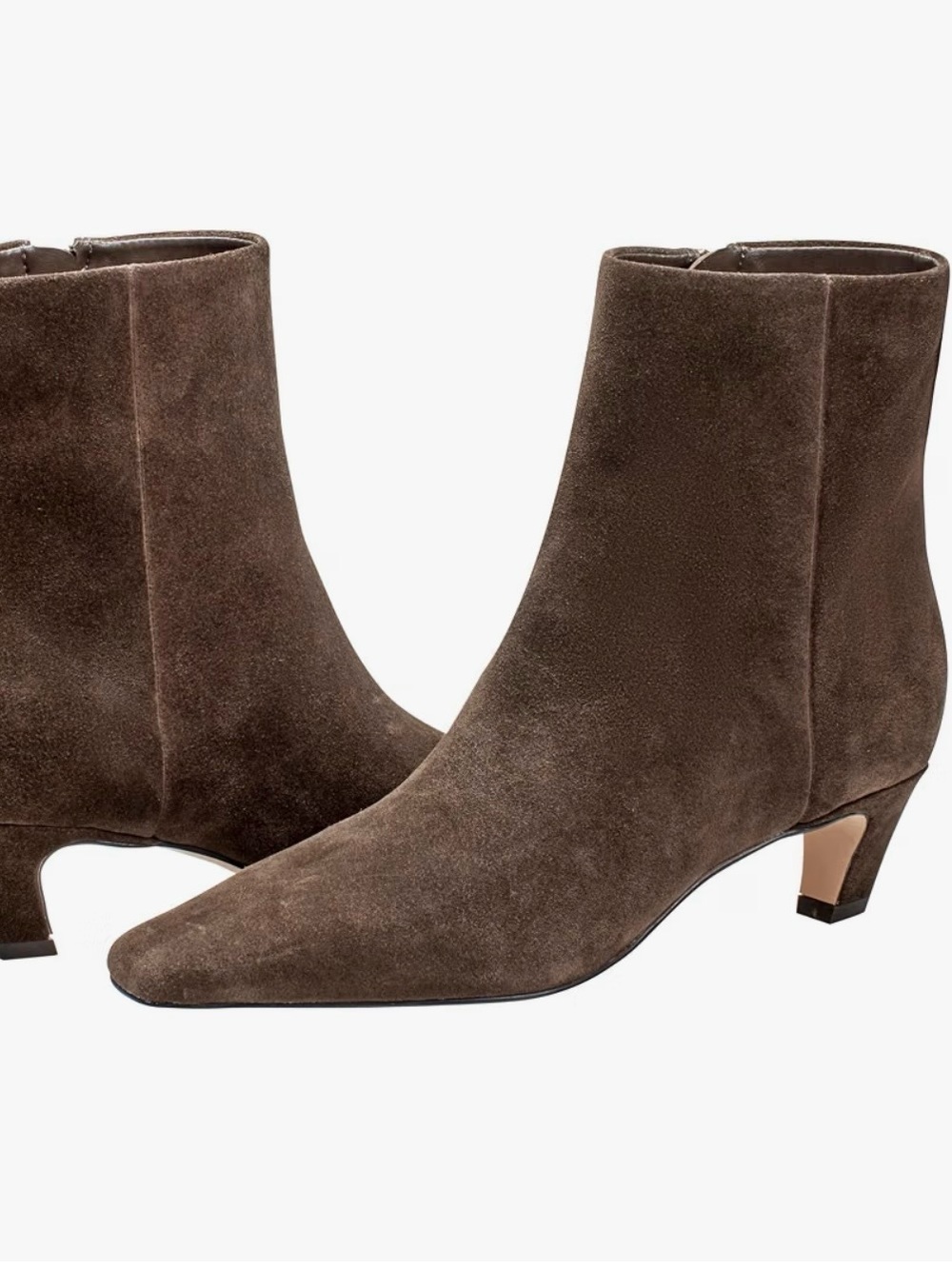 MARC FISHER “DANAI” LEATHER ANKLE BOOTS | Women’s Suede - Brown